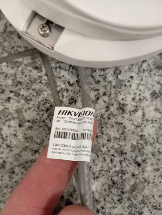 4 kamery TurboHD Hikvision demontażu sprawne.