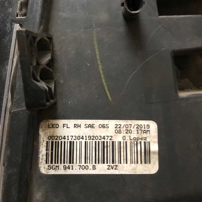 Протитуманні фари VW Golf 7 VII GTI 5GM941699B 5GM941700B Оригінал