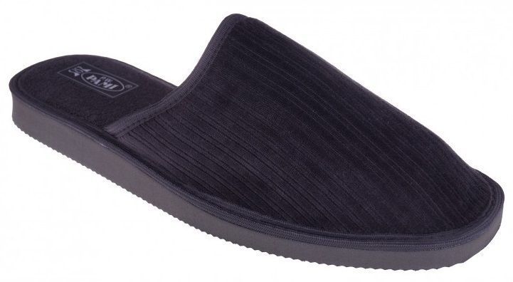 Kapcie męskie domowe laczki naturalne welurowe pantofle POLSKIE 45