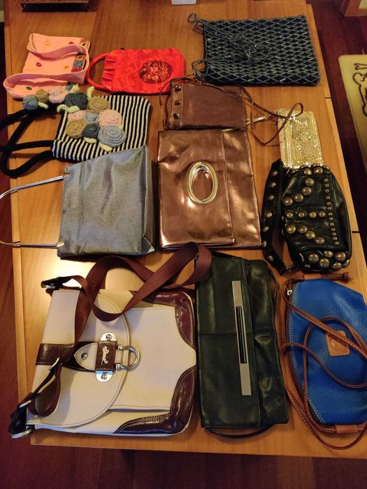 Bolsas couro e pele vintage