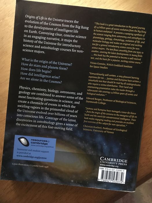 Livro “Origins of Life in the Universe”
