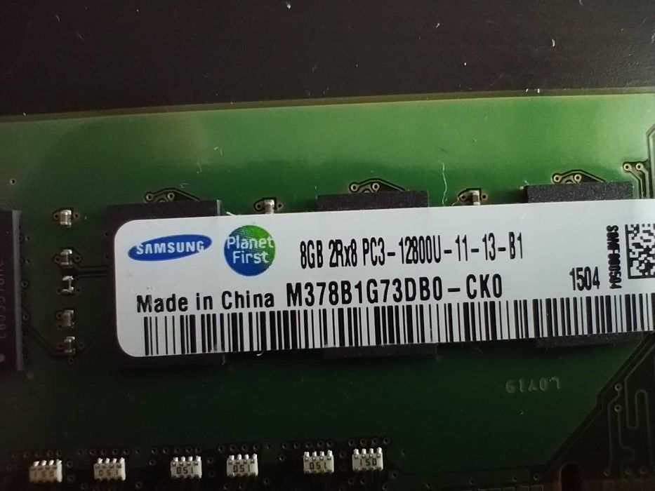Pamięć RAM Samsung 16 GB - 2 x 8GB DDR3 PC3-12800U 1600MHz