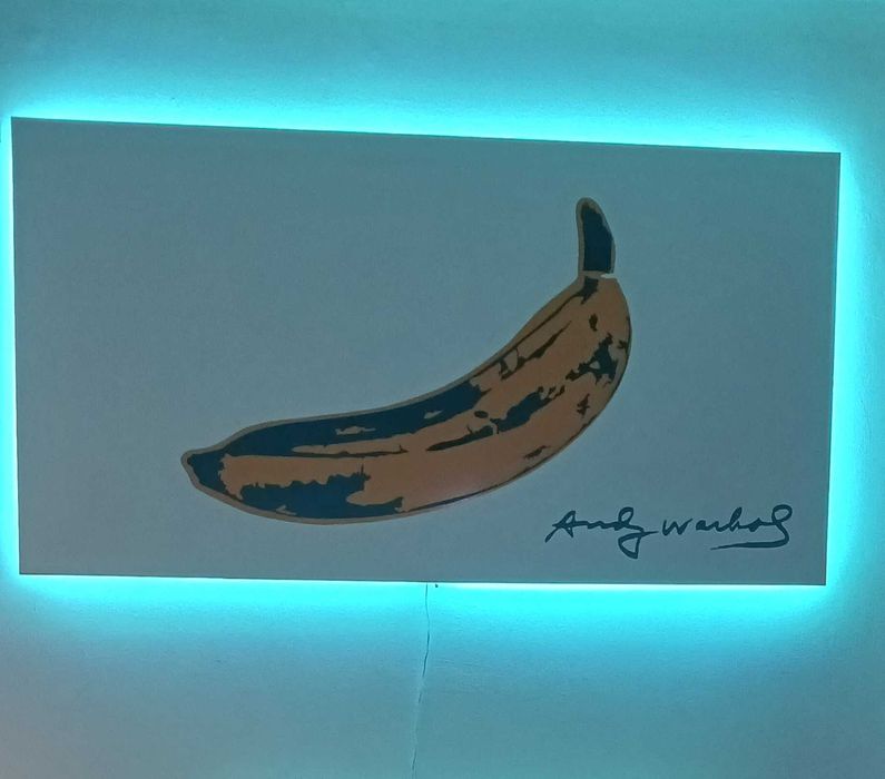 Quadro com luzes LED