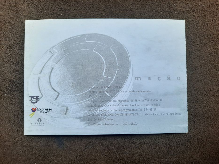 Postal comemorativo da Cinemateca