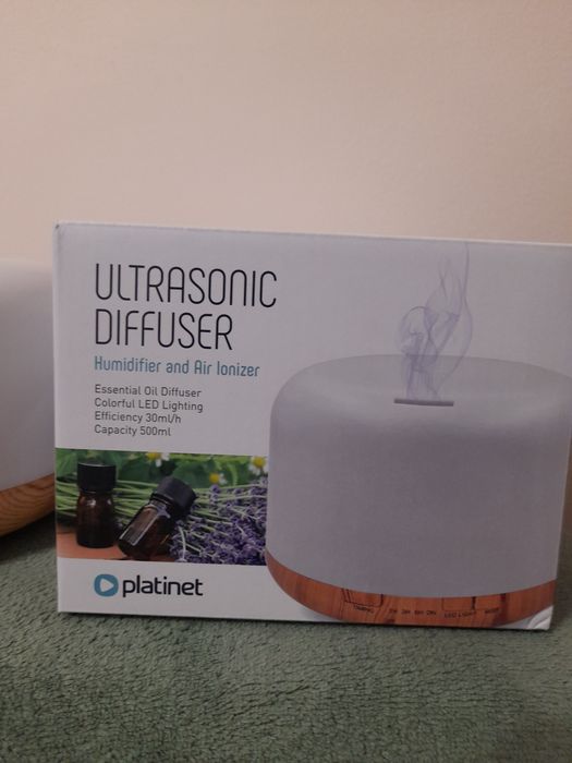 Aroma dyfuzor nawilżacz powietrza wood+ timer