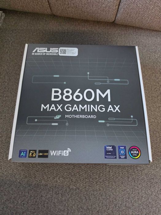 ASUS B860M Max Gaming AX | LGA1851 | DDR5 | WiFi 6 | NOWA