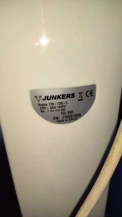 Emissor de calor / aquecedor Junkers 1000w