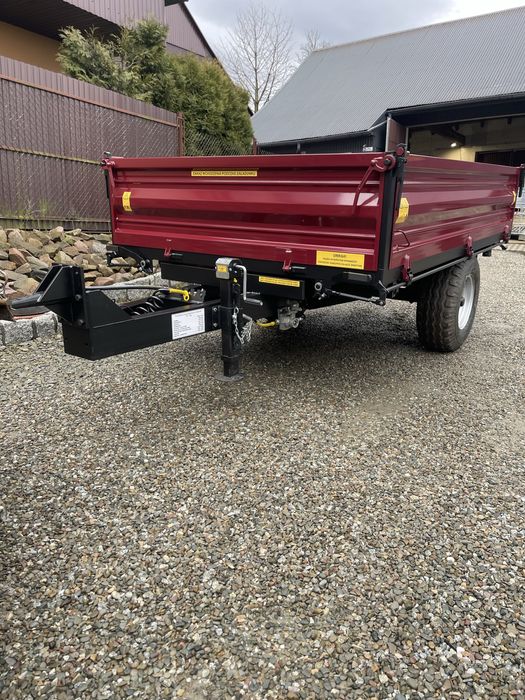 Przyczepa jednoosiowa wywrotka kiper 3 strony transport gratis