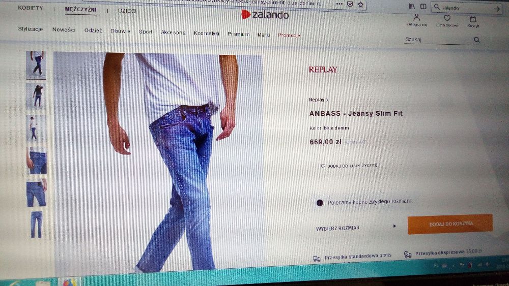 spodnie REPLAY model anbass