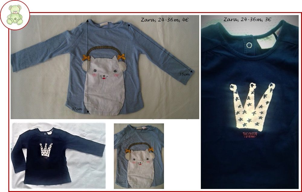 2-3Anos Menina Primavera/Verão - calções, camisas, calças, blusas