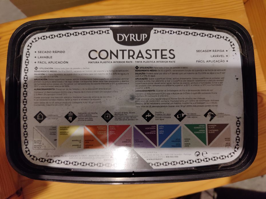 Tinta dyrup contrastes 2,5 l