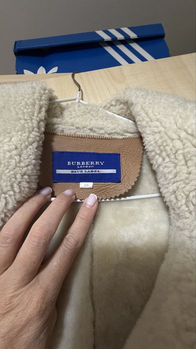 naturalny kożuch Burberry