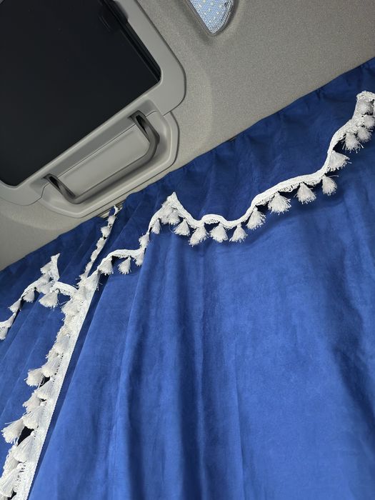 Cortinas camião cor azul