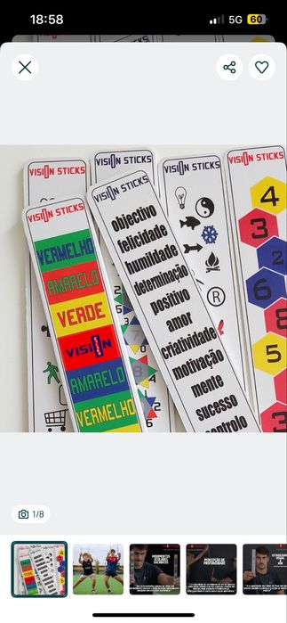 Vision Sticks - Ativação Neuronal para o Rendimento Físico - NOVO