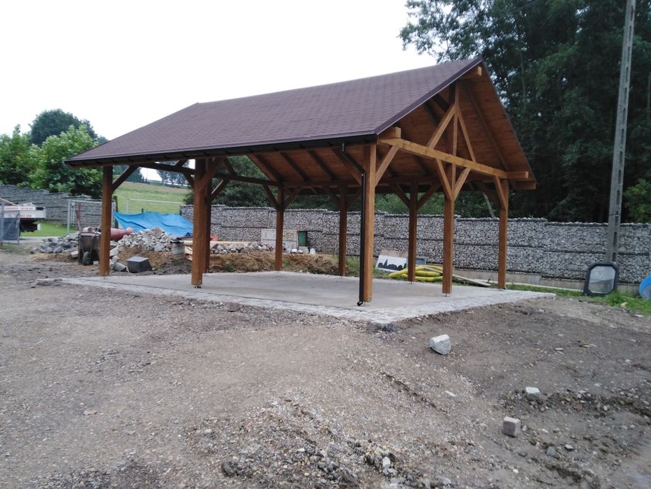 Wiaty garażowe, zadaszenia