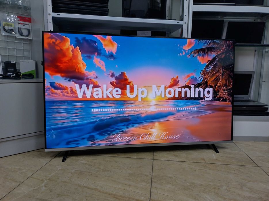 Продам телевізор Sharp 55" 4K UHD з Android TV, Smart TV, інтернетом та T-2