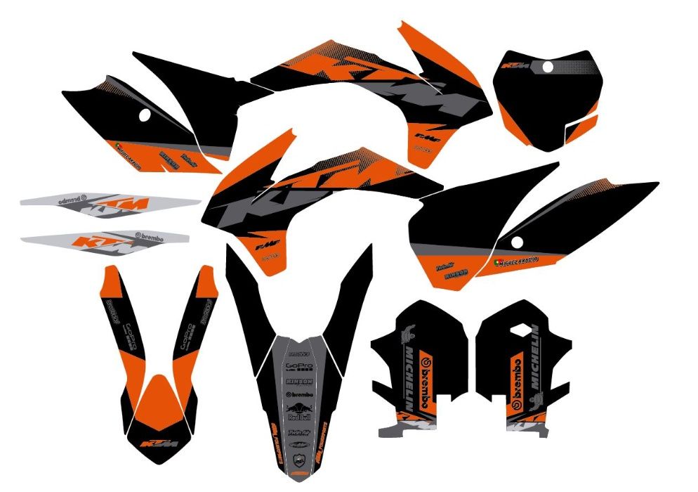 Kit autocolantes KTM EXC SX 2011 15