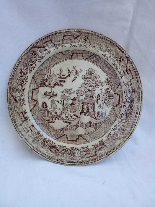 Prato Decorativo Inglês Willow Pattern