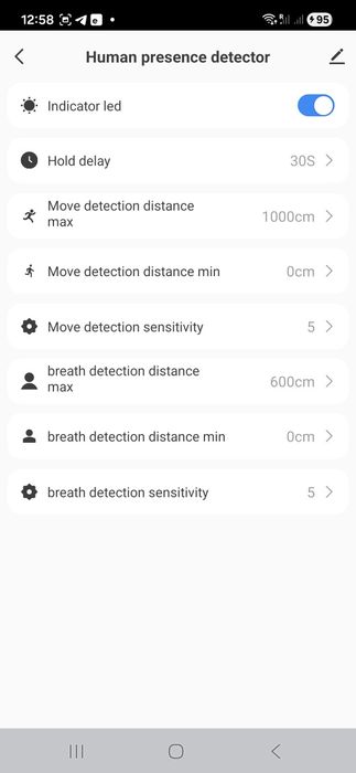 Датчик присутствия вай-фай  5,8 ГГц Tuya Smart