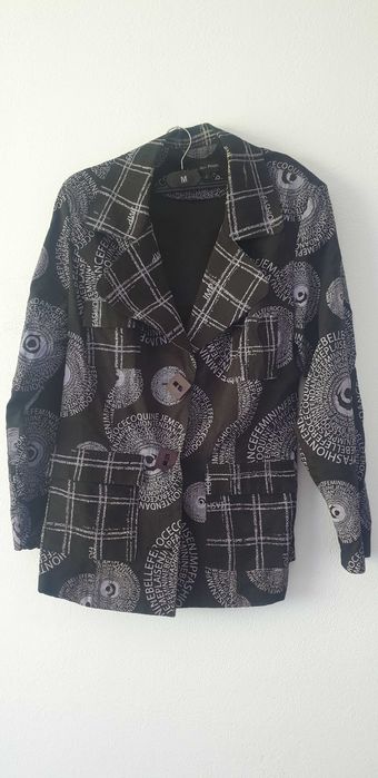 Marynarka czarna we wzory