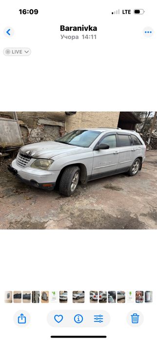 Фари фонарі Chrysler Pacifica