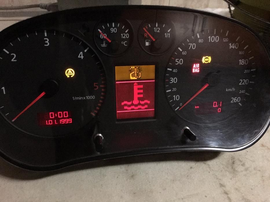 Quadrante, conta km, painel instrumentos Audi A3 8L