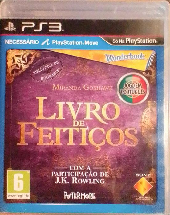 PS3 Interactivo - "Livro de Feitiços" de J.K. Rowling (Harry Potter)