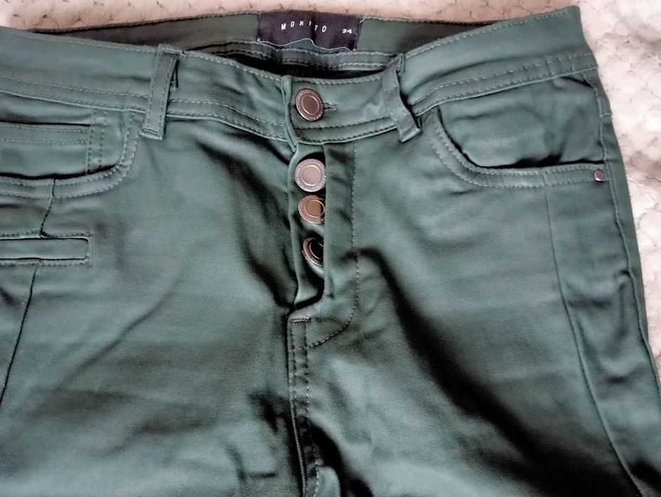 Spodnie matowe eko skóra