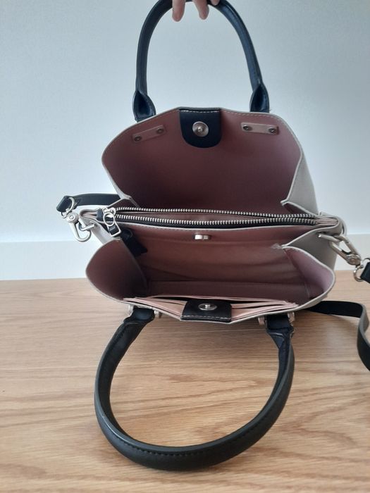 Mala Parfois Cinza e Rosa