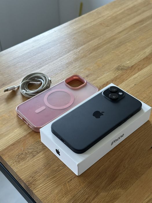 iPhone 15 Black 128 GB super stan!!