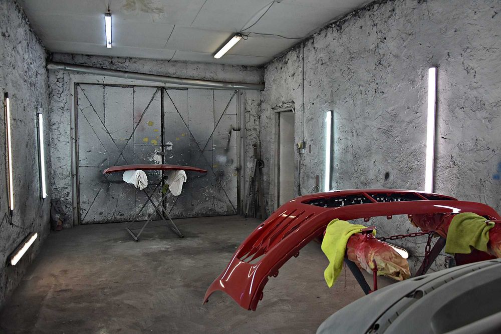 Warsztat blacharsko - lakierniczy, Gd.-Przymorze, 108 m2.