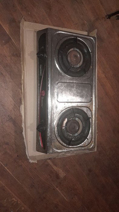 газова вживана плитка металева Gas stove Domotec