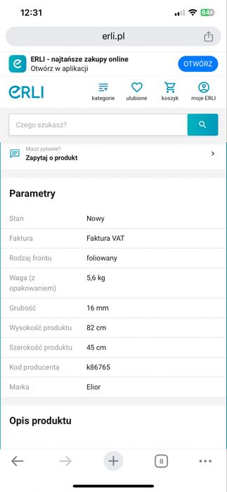 Front do zmywarki