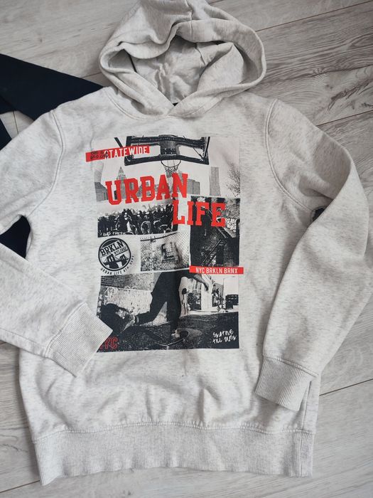 2 bluzy chlopiece rozm 140/146