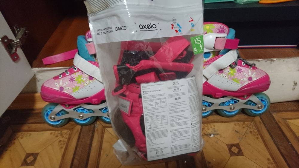 Ковзани роликові, дитячі з амуніцією