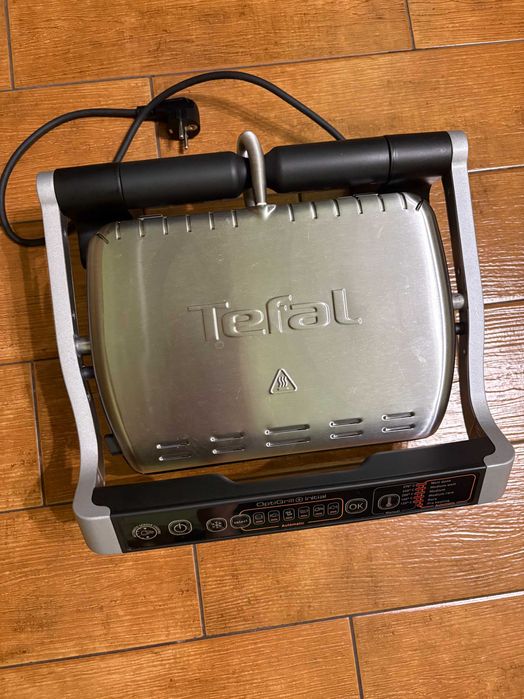 Tefal OptiGrill Initial + щипці