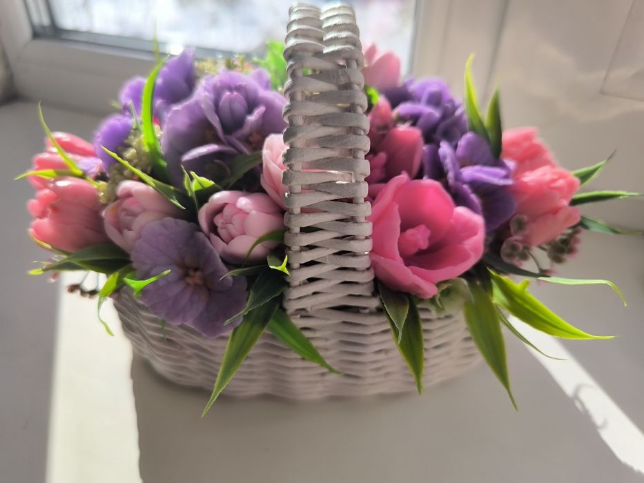 День матері  букет з мила Подарунок мило букет квіти