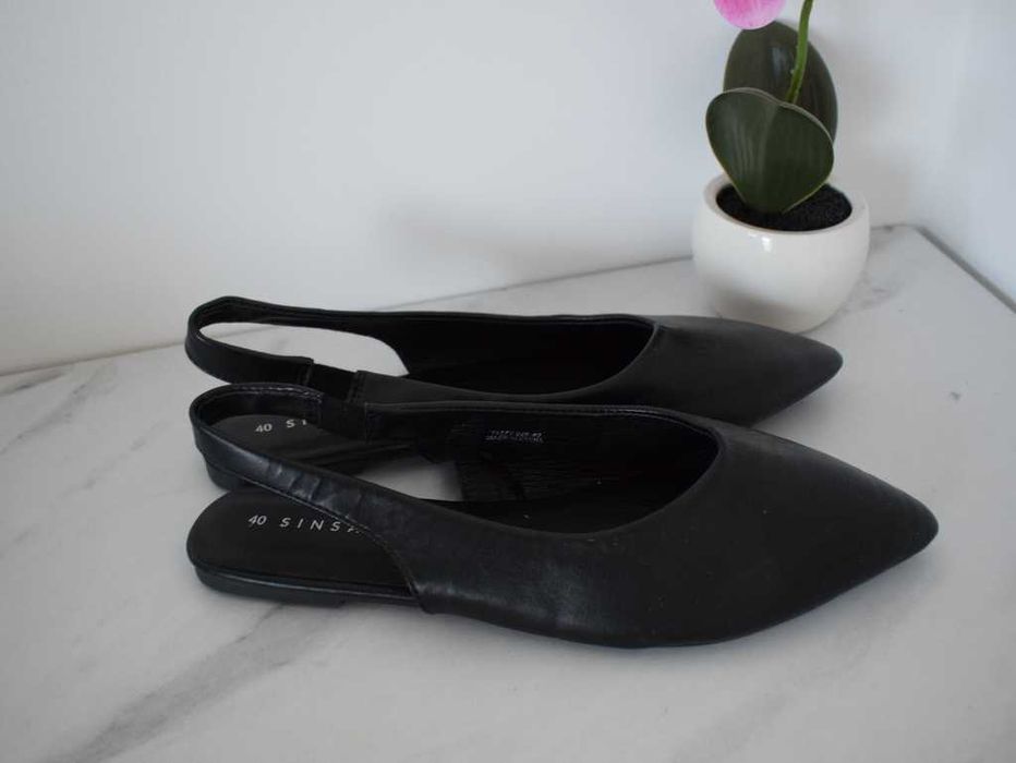Sinsay czarne baleriny 40 damskie buty