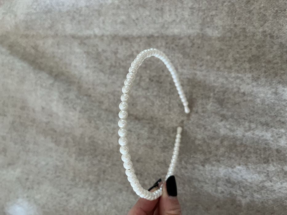 Opaska na włosy do włosów perełki