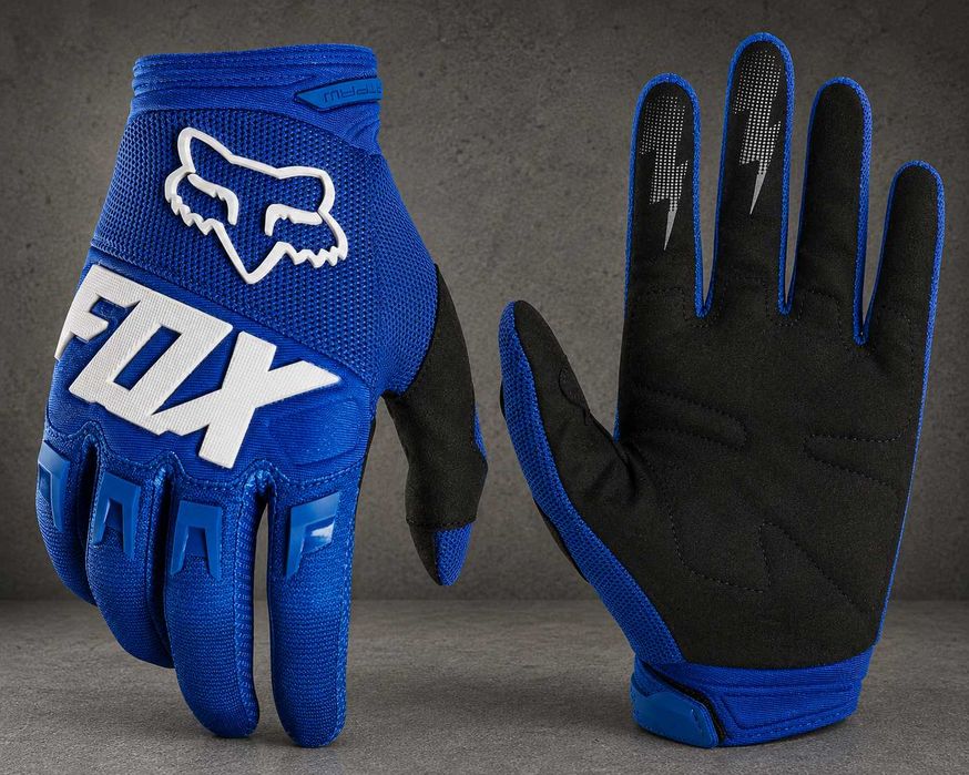 niebieskie rękawiczki FOX DIRTPAW rękawice rowerowe cross mtb
