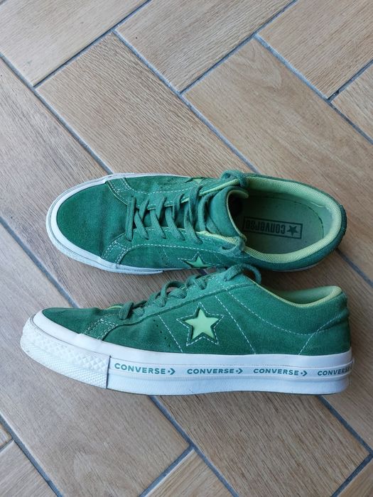 Converse 37.5 Trampki niskie Zielone Unikat