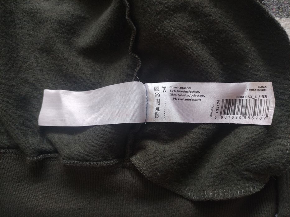 Endo rozpinana bluza z kapturem z niedźwiedziem 98