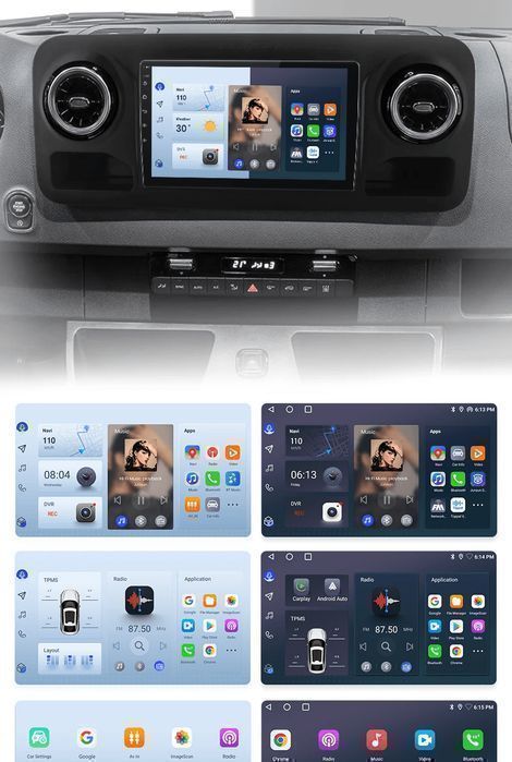 Mercedes Sprinter 2018–2022 – Radio Android 15 10.1" CarPlay Android Auto GPS Nawigacja Stacja Multimedialna WiFi Bluetooth PL 1GB/32GB