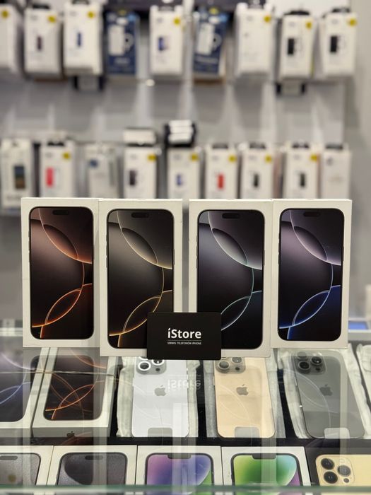 NOWY iPhone 16 PRO MAX 256 GB • Black Titanium • 100% bat. • GWARANCJA