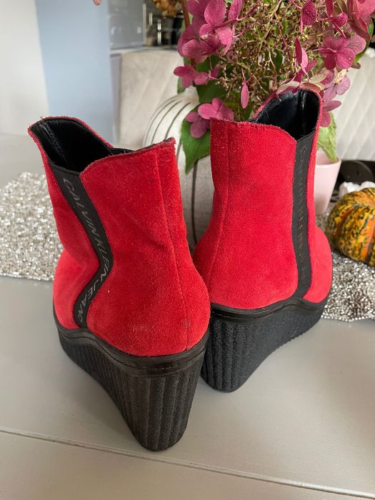 Calvin Klein zamszowe botki r.40