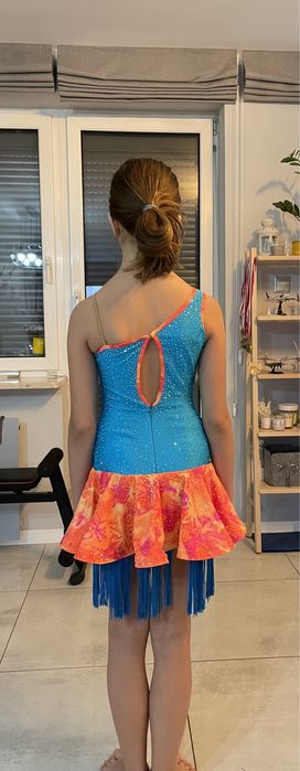 Sukienka do laciny, latino, LA, rozmiar 140-150cm, fredzle