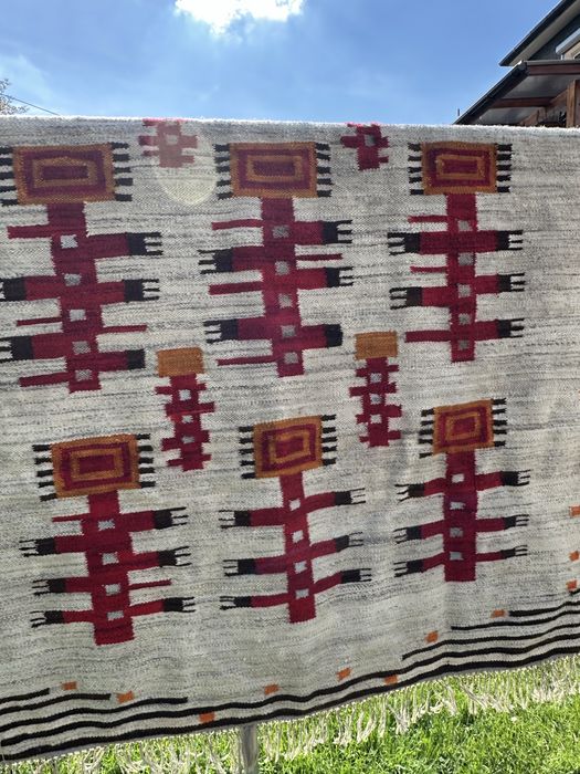 Welniany kilim  Piotr Grabowski lata 70