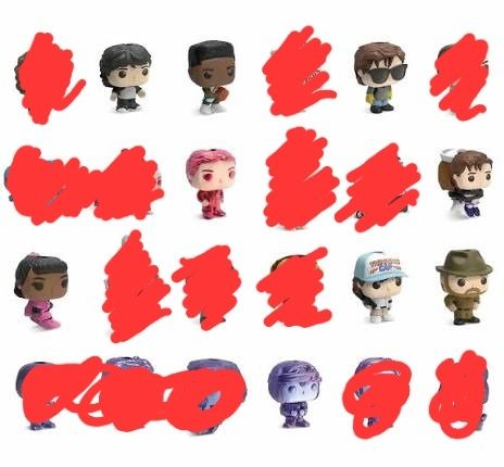 Bonecos Stranger Things - Funko Pop - Kinder Joy