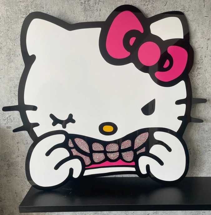 Hello Kitty Trapstar Decor Y2K Handmade