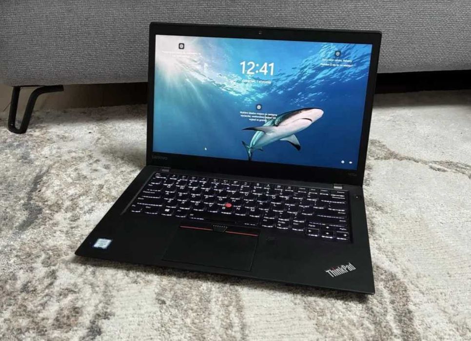 Laptop Lenovo ThinkPad T470s i5-6300U 12GB SSD 256GB Win11 Full HD Dotyk
